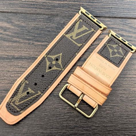 louis vuitton black apple watch band|upcycled monogram apple watch band.